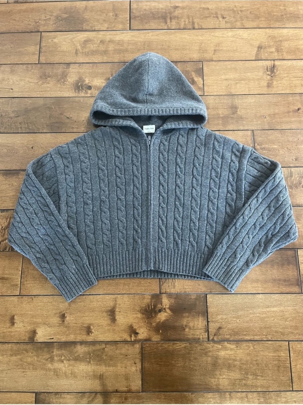 Aritzia Sunday Best Gray Octavia Zip up